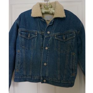 Vintage Denim Fur Jacket